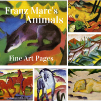 Franz Marc's Animals Fine Art Pages: printed and shipped