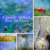 Claude Monet Fine Art Pages: printed and shipped