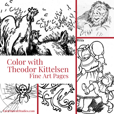 Color with Kittelsen Fine Art Pages