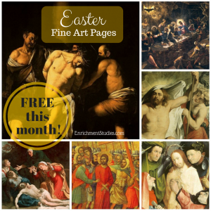 free Easter fine art pages