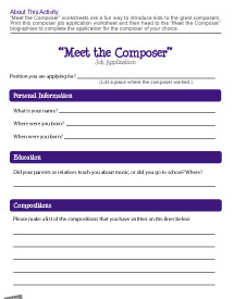 Meet the composer