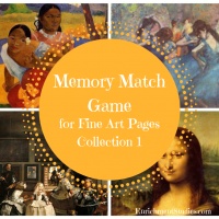 Memory Match Game for Fine Art Pages Collection 1