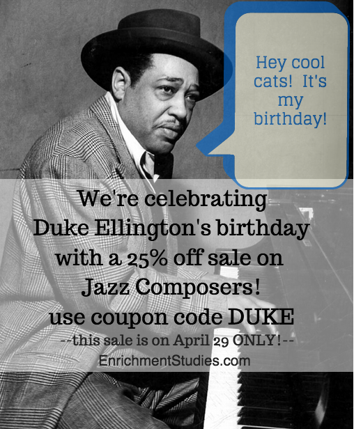 Duke Ellington birthday sale