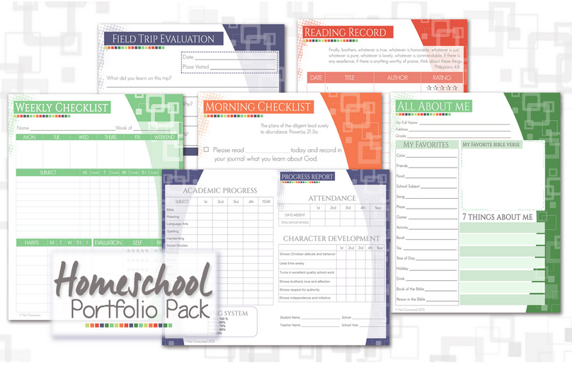 Homeschool Portfolio Pack