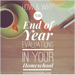 How & Why to do End of Year Evaluations in Your Homeschool