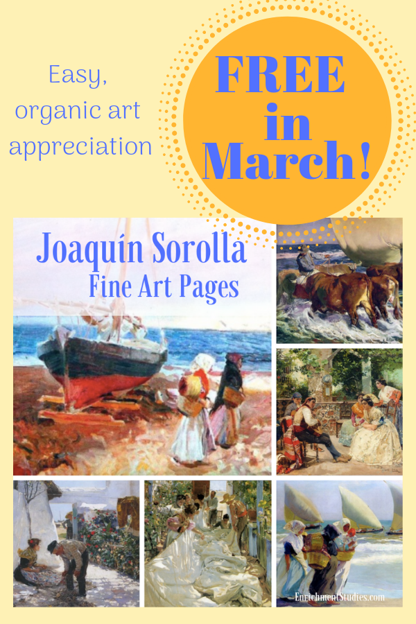 free in March Joaquin Sorolla fine art pages